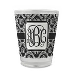 Monogrammed Damask Glass Shot Glass - 1.5 oz - Set of 4