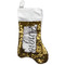Monogrammed Damask Reversible Sequin Stocking - Gold