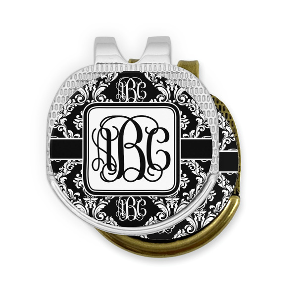 Monogrammed Damask Golf Ball Marker Hat Clip - PARENT/MAIN
