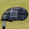 Monogrammed Damask Golf Club Cover - Front
