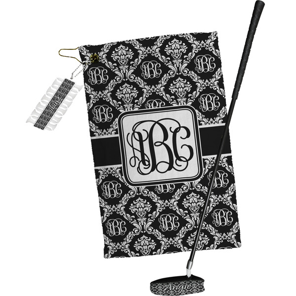 Monogrammed Damask Golf Gift Kit (Full Print)
