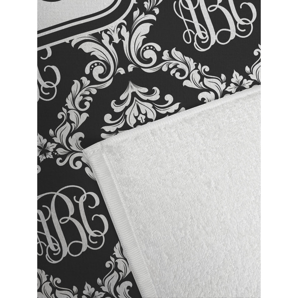 Monogrammed Damask Golf Towel - Detail