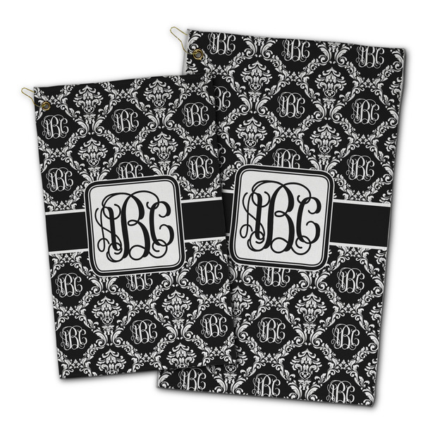 Monogrammed Damask Golf Towel - PARENT (small and large)