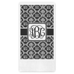 Monogrammed Damask Guest Paper Towels - Full Color