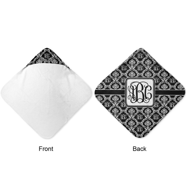 Monogrammed Damask Hooded Baby Towel- Approval