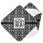 Monogrammed Damask Hooded Baby Towel (Personalized)