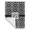 Monogrammed Damask House Flags - Single Sided - FRONT FOLDED