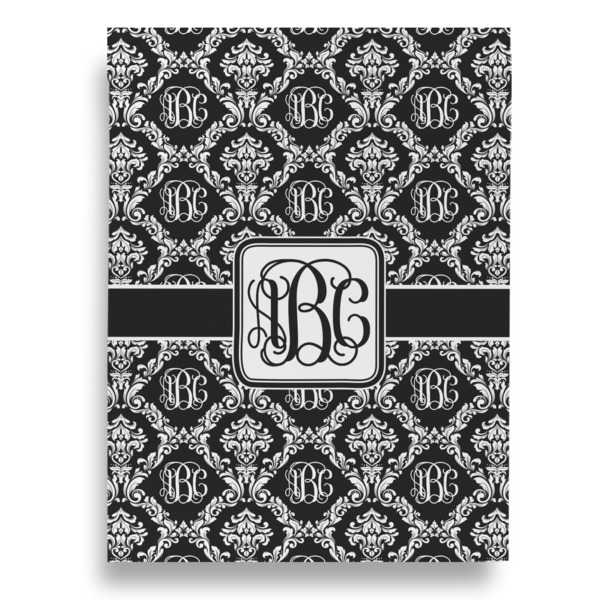 Monogrammed Damask House Flags - Single Sided - FRONT