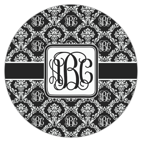 Monogrammed Damask Icing Circle - Large - Single