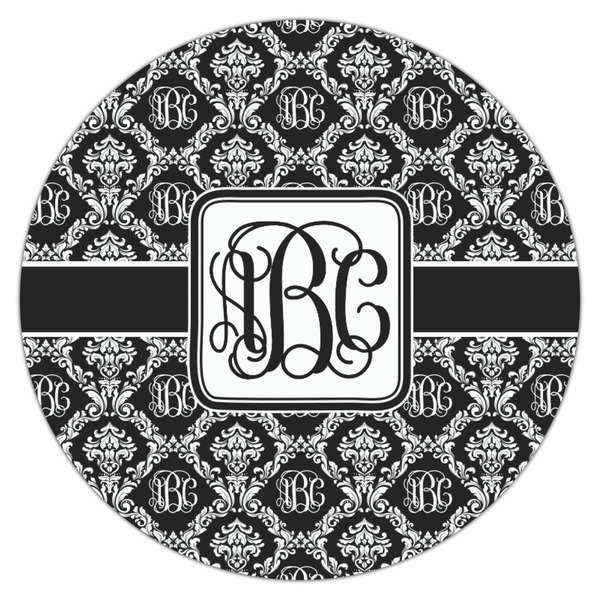 Monogrammed Damask Icing Circle - Medium - Single