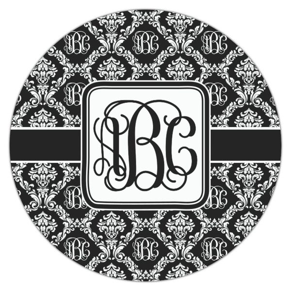 Monogrammed Damask Icing Circle - Small - Single