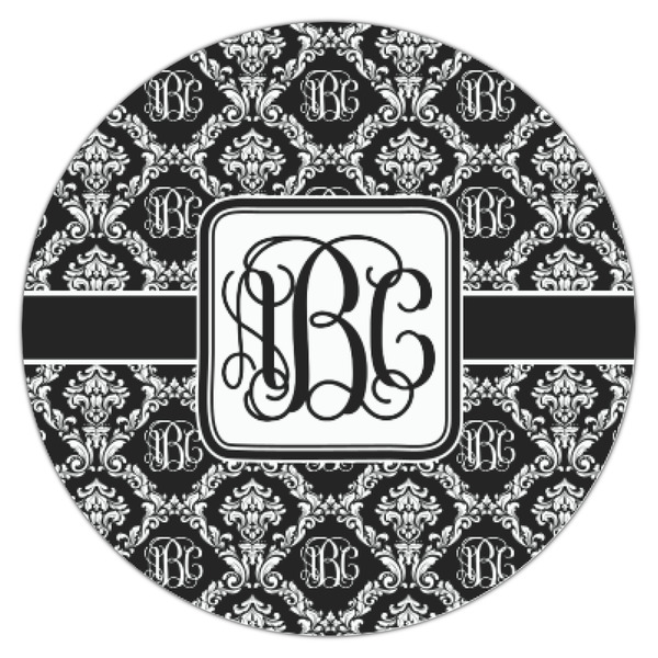 Monogrammed Damask Icing Circle - XSmall - Single