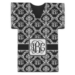 Monogrammed Damask Jersey Bottle Cooler