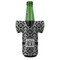Monogrammed Damask Jersey Bottle Cooler - FRONT (on bottle)