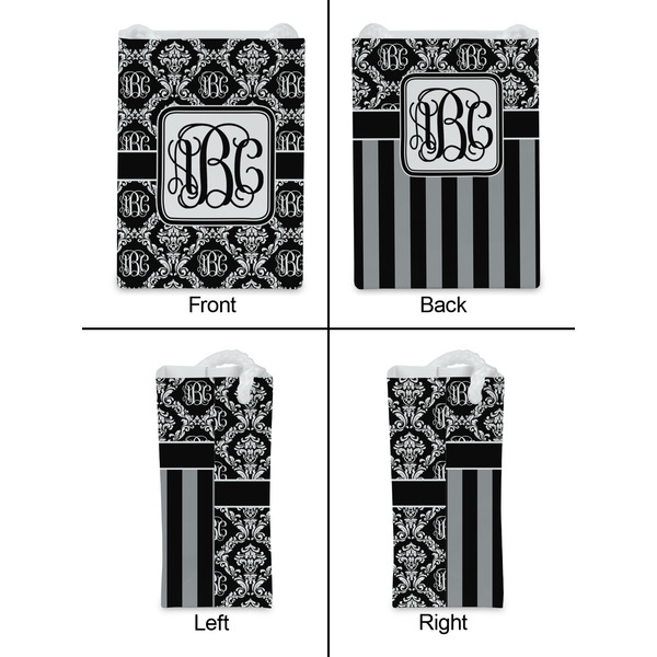 Monogrammed Damask Jewelry Gift Bag - Gloss - Approval