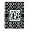 Monogrammed Damask Jewelry Gift Bag - Gloss - Front