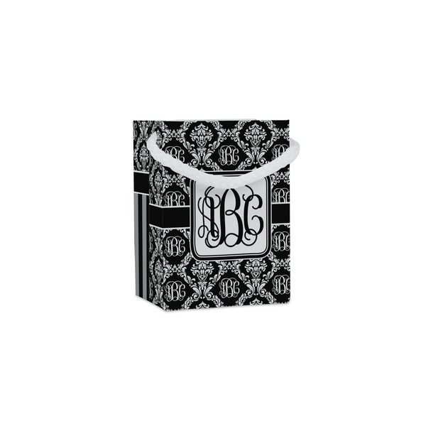 Custom Monogrammed Damask Jewelry Gift Bags