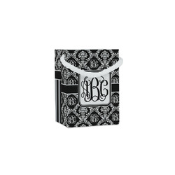 Monogrammed Damask Jewelry Gift Bags - Matte