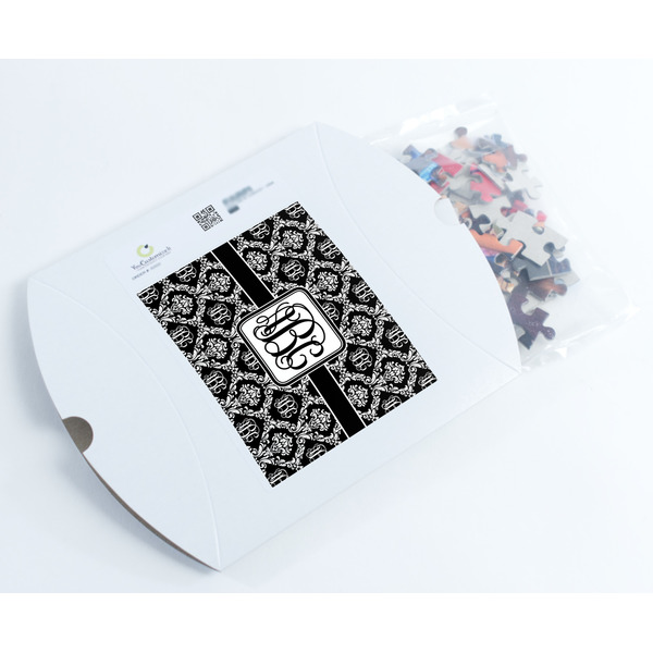 Monogrammed Damask Jigsaw Puzzle 110 Piece - Box