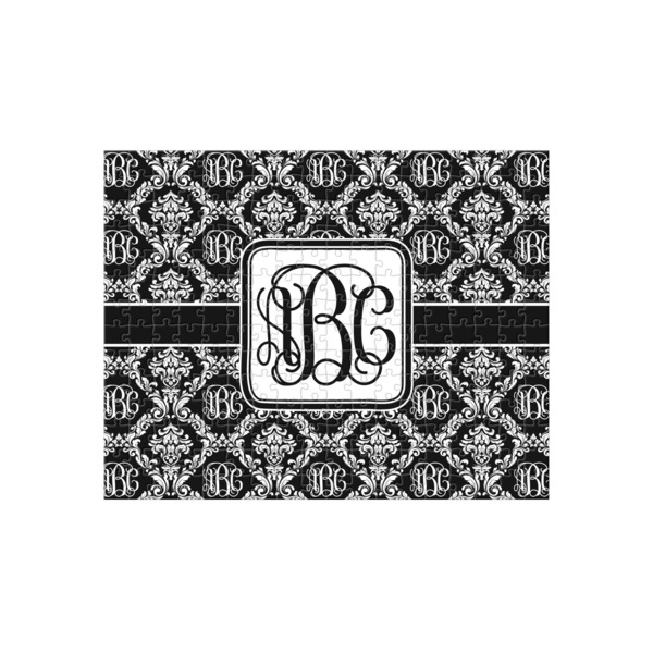 Custom Monogrammed Damask 252 pc Jigsaw Puzzle