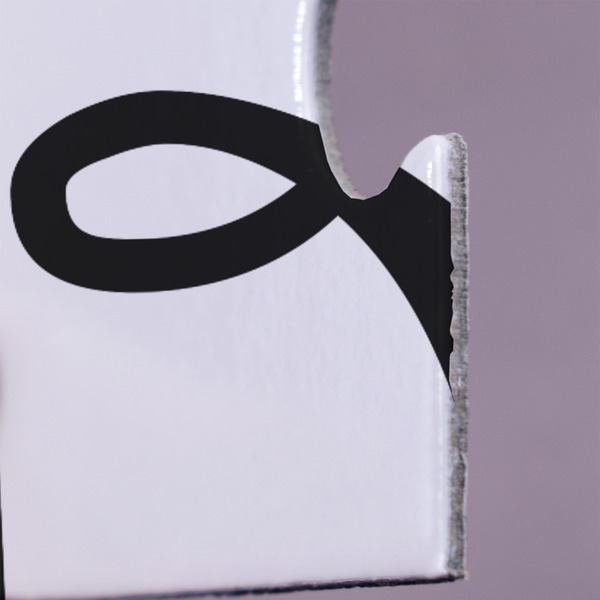 Monogrammed Damask Jigsaw Puzzle 30 Piece  - Close Up