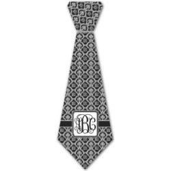 Monogrammed Damask Iron On Tie - 4 Sizes