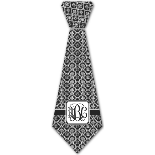 Custom Monogrammed Damask Iron On Tie - 4 Sizes