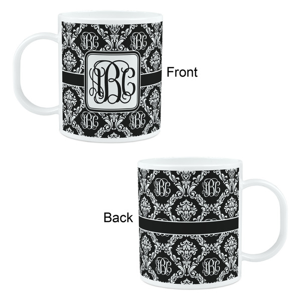 Monogrammed Damask Kid's Mug - Apvl
