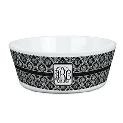 Monogrammed Damask Kid's Bowl
