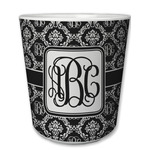 Monogrammed Damask Plastic Tumbler 6oz (Personalized)