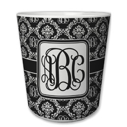 Monogrammed Damask Plastic Tumbler 6oz (Personalized)
