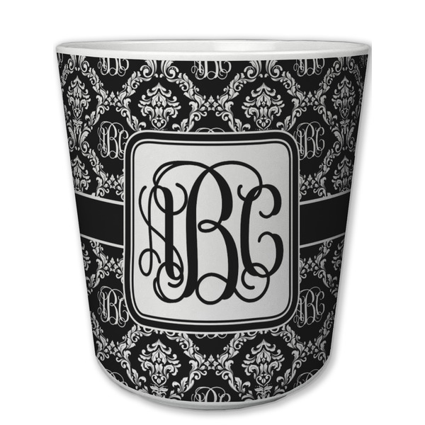 Custom Monogrammed Damask Plastic Tumbler 6oz (Personalized)