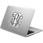 Monogrammed Damask Laptop Decal (Personalized)