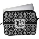 Monogrammed Damask Laptop Sleeve / Case (Personalized)