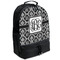Monogrammed Damask Backpacks - Black