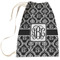 Monogrammed Damask Laundry Bag