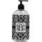 Monogrammed Damask Plastic Soap / Lotion Dispenser (Personalized)