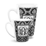 Monogrammed Damask Latte Mug