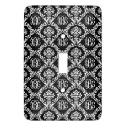 Monogrammed Damask Light Switch Cover