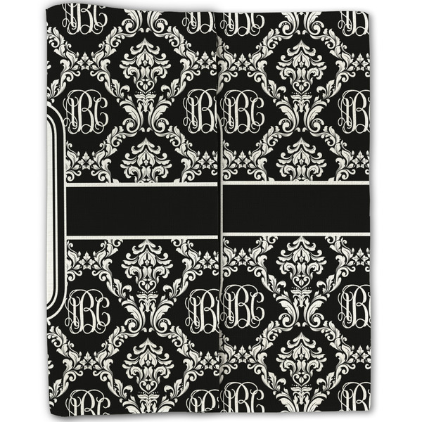 Monogrammed Damask Linen Placemat - Folded Half (double sided)