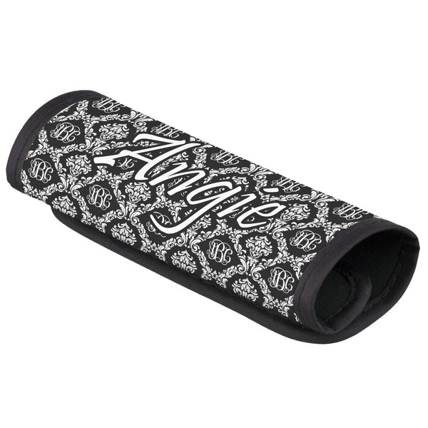 Custom Monogrammed Damask Luggage Handle Cover (Personalized)
