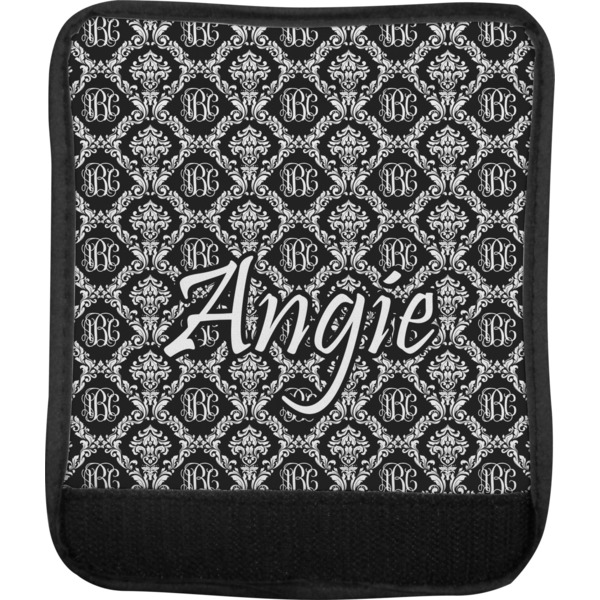 Monogrammed Damask Luggage Handle Wrap (Approval)