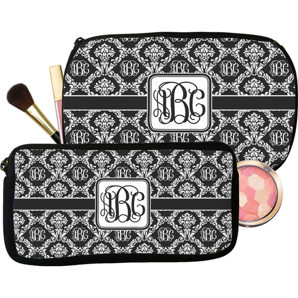 Monogrammed Damask Makeup Kit Aggregate