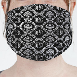 Monogrammed Damask Face Mask Cover (Personalized)
