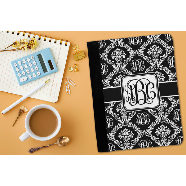 Monogrammed Damask Medium Padfolio - LIFESTYLE (adult)