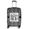 Monogrammed Damask Medium Travel Bag - With Handle