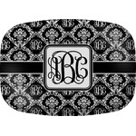 Monogrammed Damask Melamine Platter (Personalized)
