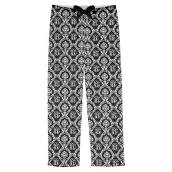 Monogrammed Damask Mens Pajama Pants - L (Personalized)