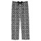 Monogrammed Damask Mens Pajama Pants - Flat