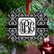 Monogrammed Damask Metal Benilux Ornament - Lifestyle